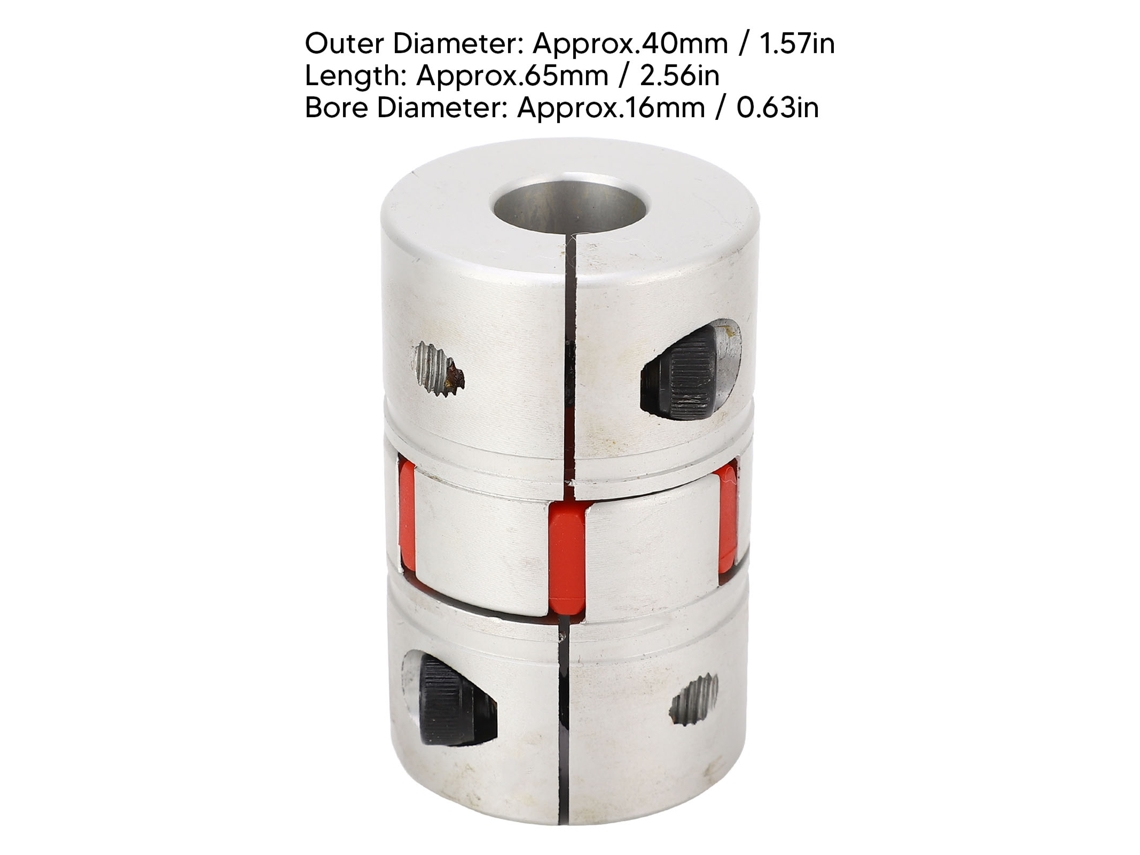 Laxiscreed Acoplamento Flexível Em Alumínio Para Escondimento De 16mm De Diâmetro Do Eixo