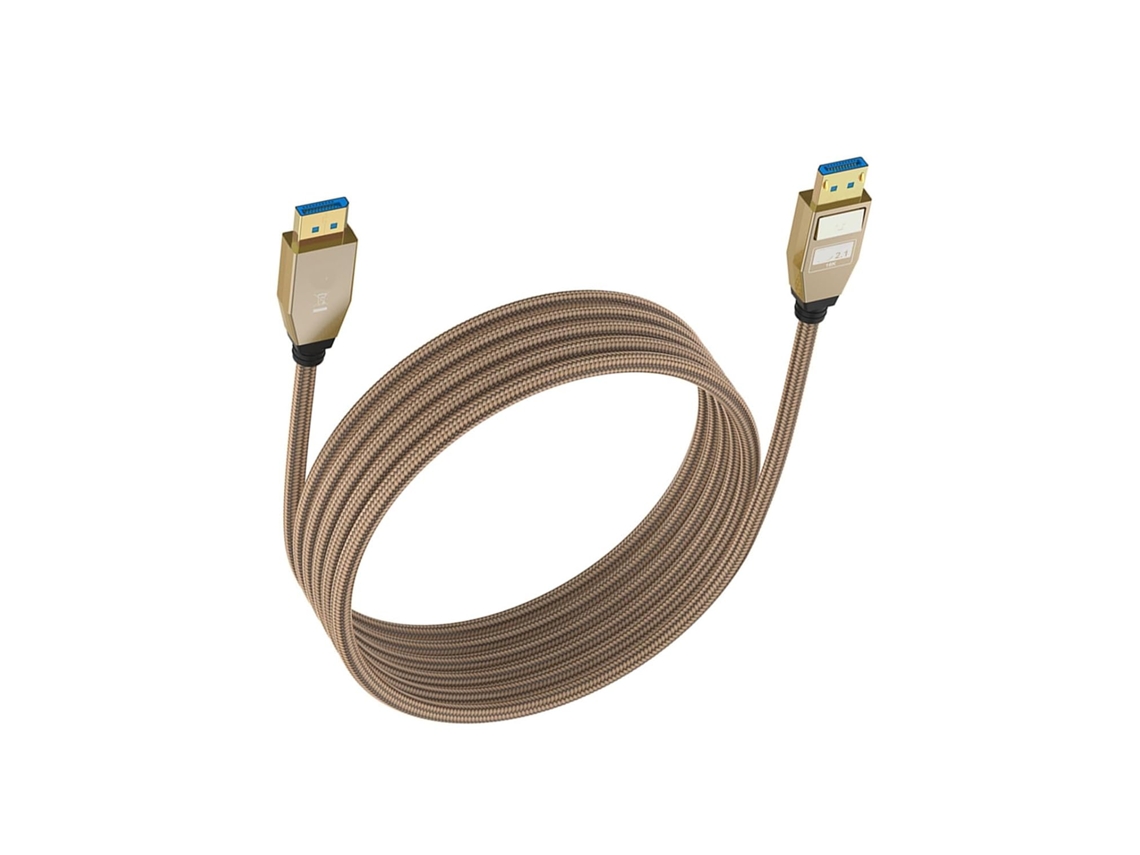 Cabo Displayport 2.1 Uhbr10 De 80 Gbps 1.2a, Saída Vídeo 16k/8k Para