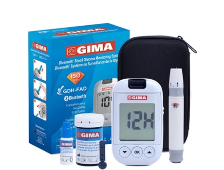 Aparelho para Monitorização Da Glicose Kit Completo GIMA