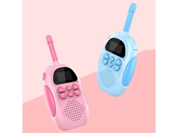 2 Walkie Talkies Infantis com Carregamento USB, Rádio Receptor Infantil