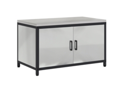 Conjunto 1 Armazenamento De Cozinha Vidaxl Prateado Aço (90 X 50 X 53 Cm)