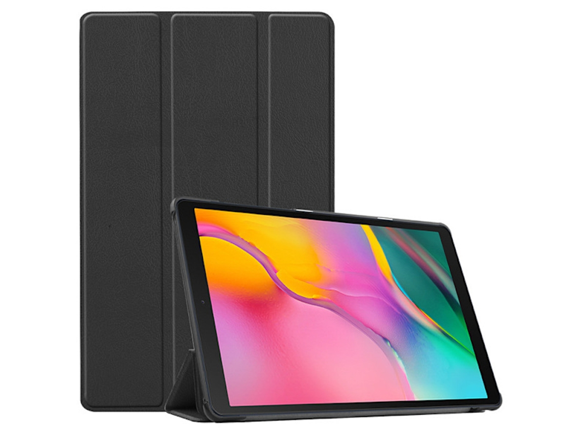 Capa Fina Com Suporte Para Galaxy Tab A9 11 Polegadas 2023, Protetora Rígida Preta Yde Tuotuo