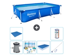 Bestway Piscina Bestway Steel Pro Retangular - 300x201x66 Cm - 7-peças S21563