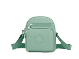 (verde) Bolsa Transversal Elegante, Ajustável, Casual E Moderna, Em Nylon.