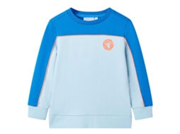 Sweatshirt Para Criança Azul-brilhante E Azul-claro 140
