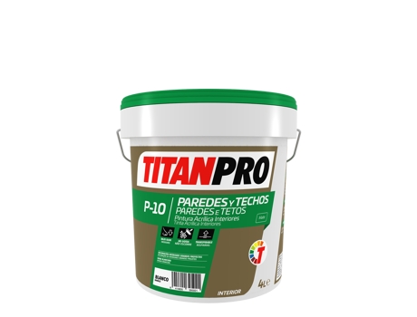 P-10 Tinta Acrílica Branco Mate 4L TITANPRO