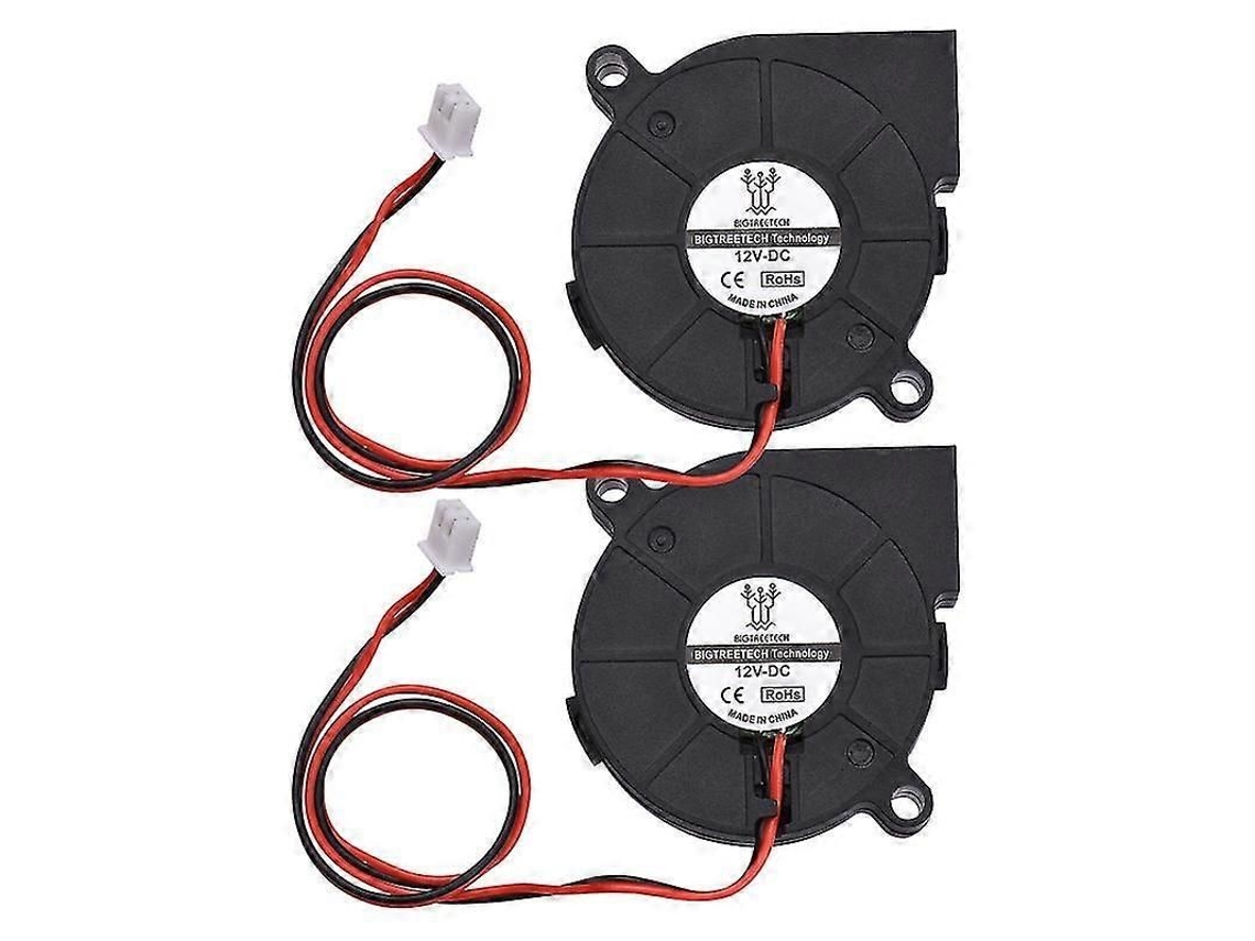 Yuru ventoinha de Resfriamento 5015 50x50x15mm 12v/24v Sem Escovas Conector 2 Pinos para Peças de Impressora 3d 12v 2 Unidades