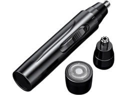 Nariz E Orelhas À Prova Dágua Portátil Aparador De Pelos Faciais Kit De Preparação Corporal Para Homens E Mulheres Yizhood (preto)