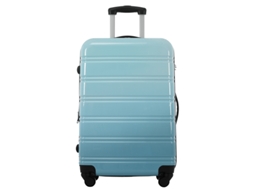 Mala de rodinhas rígida, bagagem de mão, 4 rodas, ABS, com trava de combinação, 41527559, azul Liptaptyn
