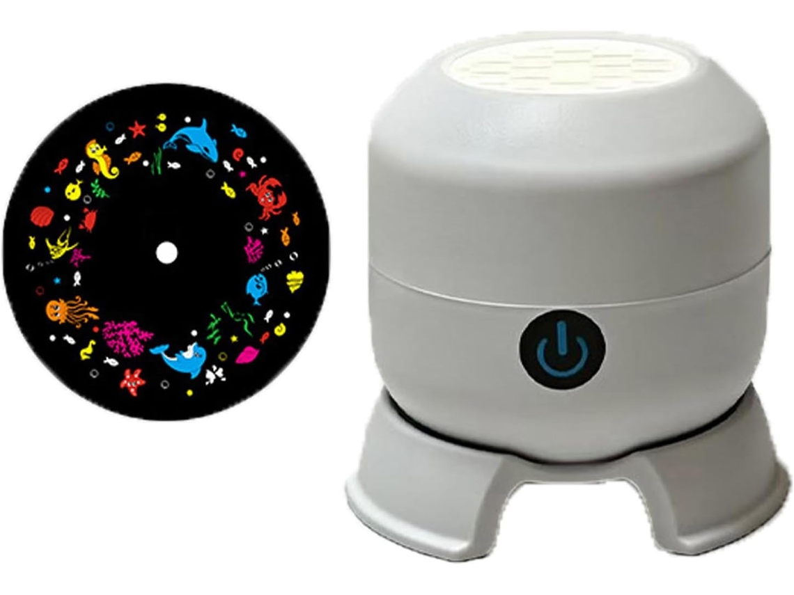 Projetor De Luz Led Rotativo Dinâmico, Ondas Do Oceano Recarregável,