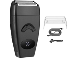 Barbeador Elétrico De Lâmina Recíproca Para Homens, 3 Níveis De Velocidade (preto) Czhhmart
