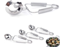 Lurelia Pinça Servir Kit 4 Peças Aço Inox 16 Cm Saladas Pão