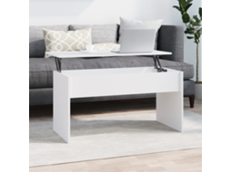 Vidaxl Mesa De Centro 102x50,5x52,5 Cm Madeira Processada Branco