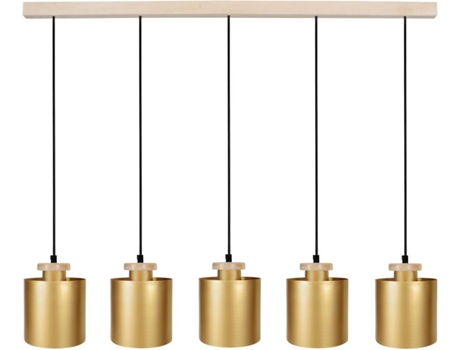 Candeeiro de Teto  Uzibuze (Dourado - E27 - Máx. 40W - Metal)
