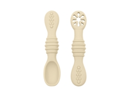 Colher de Silicone DUREFORWARD bege para macarrão de arroz de bebê