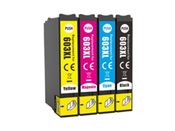 Cartucho De Tinta 603xl Compatível Com Epson Expression Home Xp 2100 Xp 2105 Xp 2155 Xp 3105 Xp 4100 Xp 4105 Wf 2830 Wf 2835 Wf 2810 Wf 2850 (4 Unidad