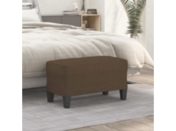 Vidaxl Banco 70x35x41 Cm Tecido Castanho