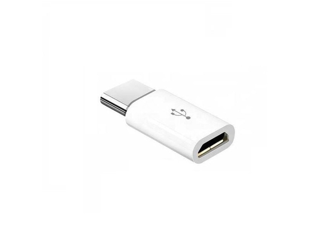 Adaptador Usb Micro Usb para Tipo C, 23 X 10 X 5 Mm, Branco AOZORZ