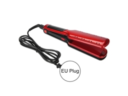 2026 plancha de Pelo 2 em 1 80 200℃ Plancha Recta Y Rizadora de Maíz Cerámica Rojo