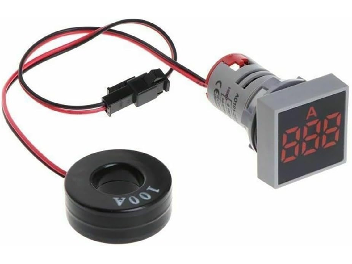 Amperímetro Digital Ca De 100 A Com Display Led Entrada 110-220 V