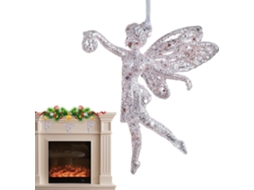Enfeites Floco Decorações Natal Glitter Pingente Brilhante Pátio Parede Porta Entrada Quarto Jardim Cerca GOKOCO