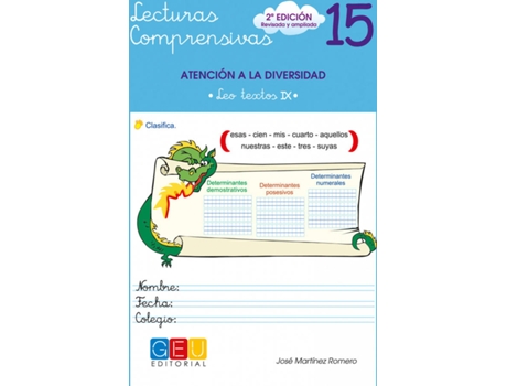 Livro Lecturas Comprensivas 15 de José Martínez Romero (Espanhol)