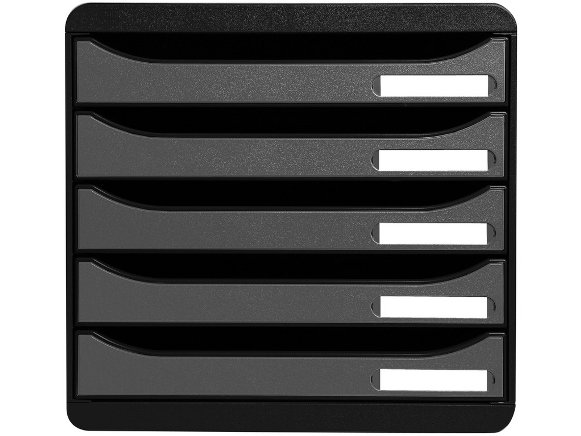 Caixa de Gaveta EXACOMPTA Big-Box Plus 5 Gavetas Prata