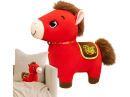 Pelúcia Do Ano Cavalo De 2026 - Boneco Festivo Fofo E Tradicional
