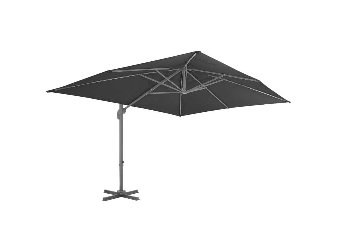 Jardim com proteção solar em balanço e estrutura de alumínio Master 400x300 cm Antracite MAISON EXCLUSIVE