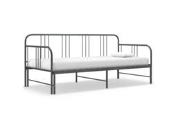 Vidaxl Estrutura Sofá-cama De Puxar 90x200 Cm Metal Cinzento