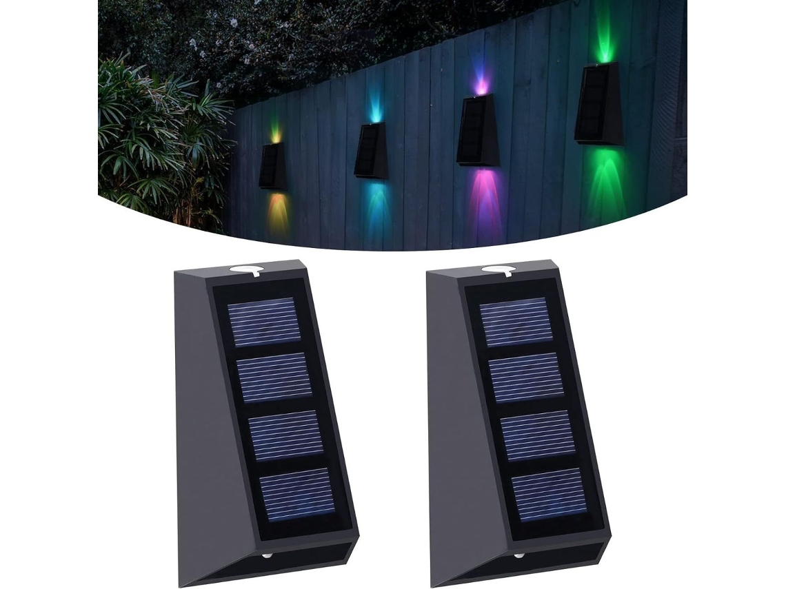 Luminária Solar RGB IP65 para Jardim e Pátio AQUAFORGE