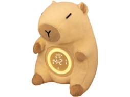 Luz Noturna Infantil Com Despertador Em Formato De Capivara, Recarregável Via Usb, Com Ativação Por Toque