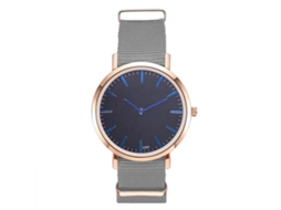 Relógio de Pulso Analógico de Quartzo com Pulseira de Nylon Moderno e Elegante (cinza)