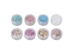 8 Caixas/conjunto Lantejoulas Para Unhas Diy Glitter De Unhas Decoração De Unhas Acessórios De Manicure