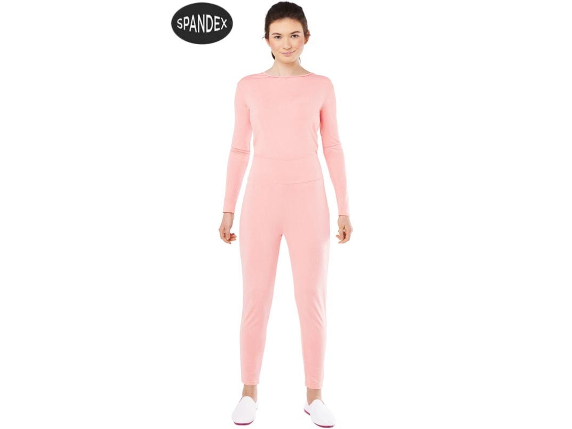 Fato de Mulher CAR&GUS Conjunto de Collant de Elastano Rosa de 2 Peças (Tam.: M/L)