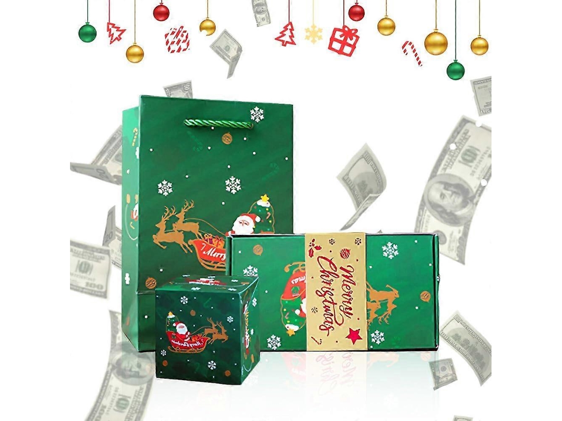 Cofrinho Explosivo Surpresa, Caixa De Presente De Natal Dobrável. Olysi Shop