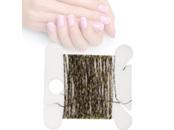 Decorações com glitter para unhas (mistura de cores dourada e marrom, compatível com projetos DIY) Eoocoo