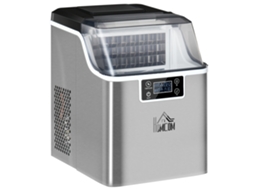 Máquina De Gelo Automática 2kg/24h,2.3l,tanque 3.2l,programa Limpeza Automática,inox,25.2x36x37.1cm,prata
