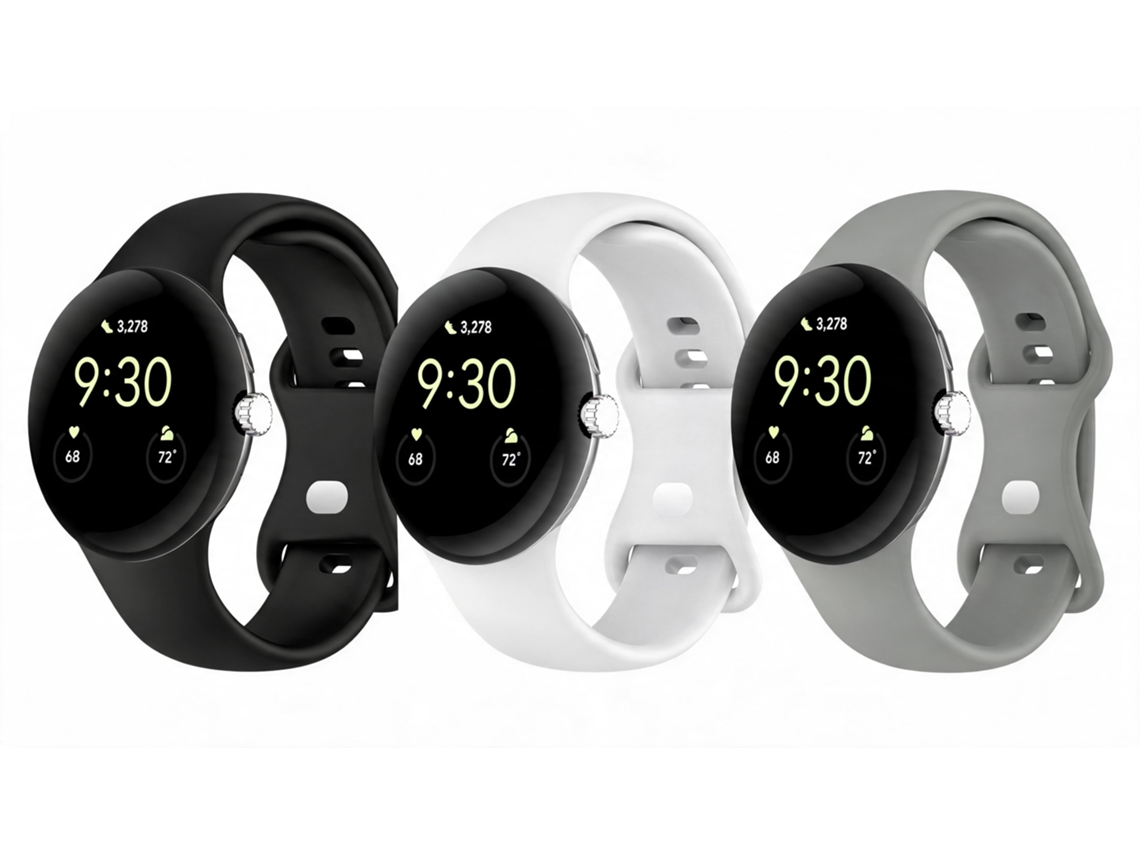 Bracelete Em Silicone Para Google Pixel Watch 5 41mm (3pc)