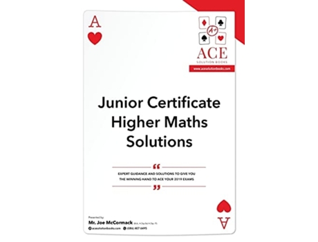 Livro Junior Certificate Higher Maths Solutions 2018/2019 de Joe McCormack (Inglês)