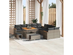 Vidaxl Conjunto De Sofá De Jardim 13 Unid. 12-número De Lugares