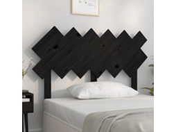 Bed Headboard, Bed Headboards Vidaxl Preto Madeira De Pinho (122.5 X 80.5 Cm)