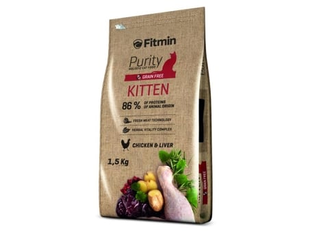 DIBAQ Fitmin Purity KITTEN 1,5 Kg Ração para gatos