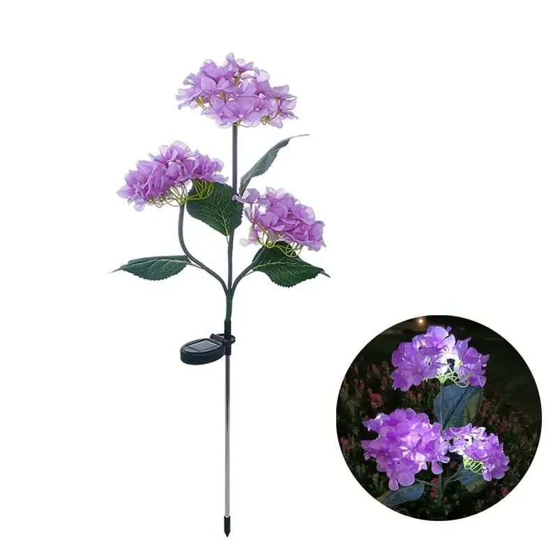 (roxo) Luz Solar Para Hortênsia