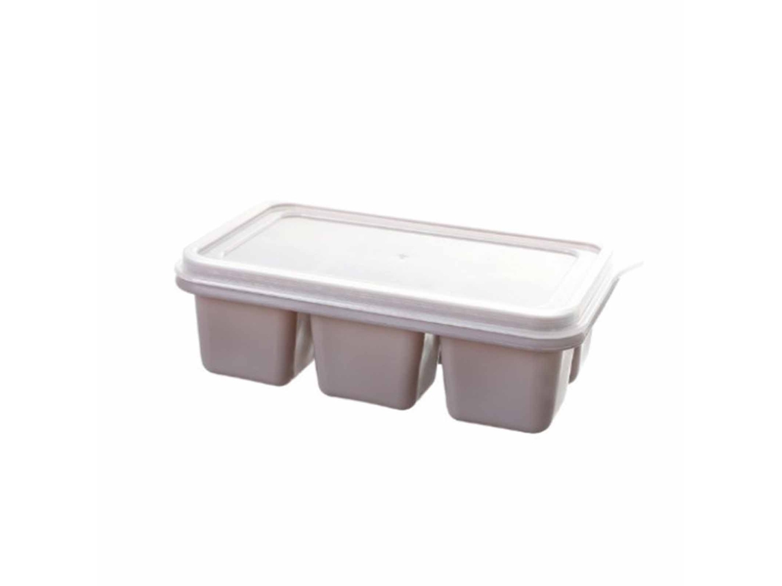 Bandeja de Gelo Silicone com Tampa 6 Compartimentos Fácil de Usar para Casa S/MARCA