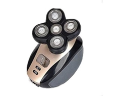 Aparador de barba elétrico Aparador de barba elétrico para homens Rotativo 5 em 1 4D Lavável e recarregável Navalha Aparador de barba para cabeça Careca 123
