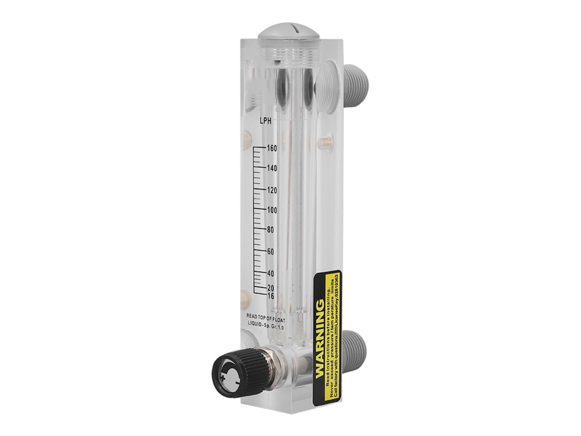 Medidor De Flujo Líquido Ajustable De Panel 16-160lph Alta Precisión