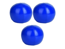 Bolas de Juggling, 3 Peças, de Pu, para Espectáculo, Iniciantes e Profissionais, Azul
