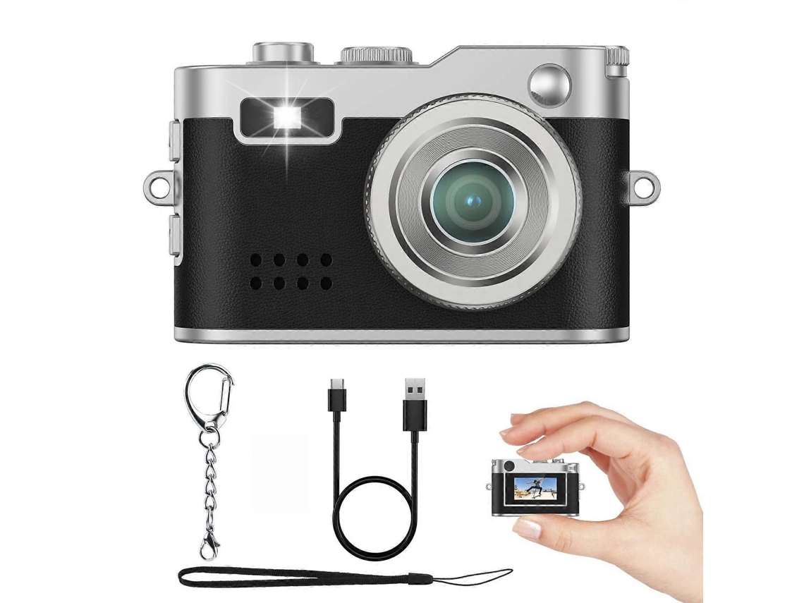 Mini Câmera Portátil com Tela Hd de 0,96", Câmera Digital 1080p de 2mp, Câmera de Chaveiro, Presente Ideal para Crianças TAISHENGDA
