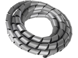 Mangueira Espiral Flexível para Enrolamento de Cabos Maclean Mctv 687 S, 3 M (20,4 X 22 Mm, Prata)